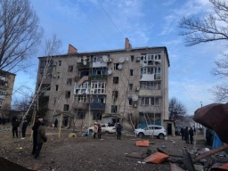 Последствия вражеского обстрела Константиновки (ВИДЕО)