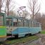 Трамвайний вагон №004 на вулиці Островського: весняний день 2015 року