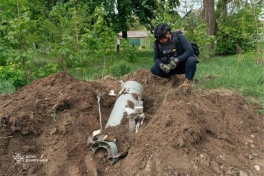 Пиротехники обезвредили неразорвавшуюся в Константиновке авиабомбу