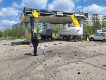 Атака дронами «Молнія-2» у Костянтинівці: пошкоджено АЗС та СТО